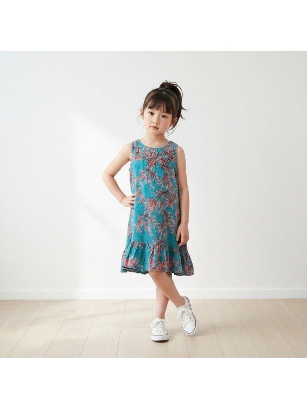 Antica Sartoria by Giacomo Cinque Coral Print Beaded Dress Size 2